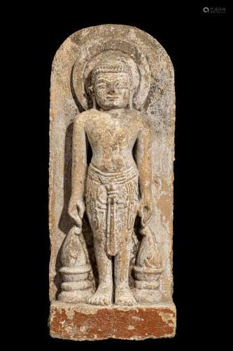 Indian stone Tirtankara stele