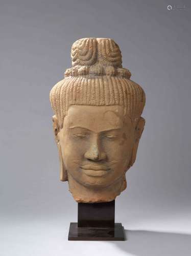 Khmer stone Shiva's head