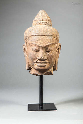 Khmer stone Shiva's head