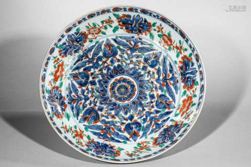 Qing imari dish