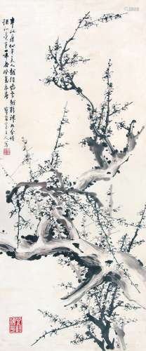 李可信 （1875-1949） 梅花 水墨纸本未裱