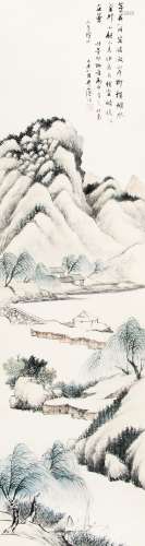 林纾 （1852-1924） 山水 设色纸本立轴