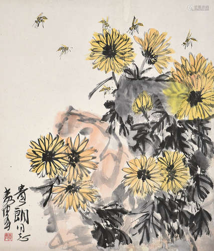 黄胄 《蜜蜂》