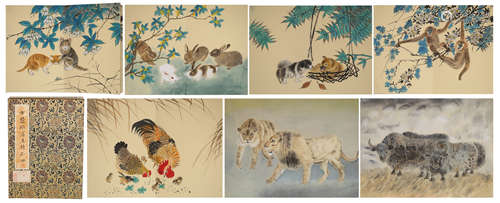 CHINESE ALBUM PAINTING OF  ANIMALS