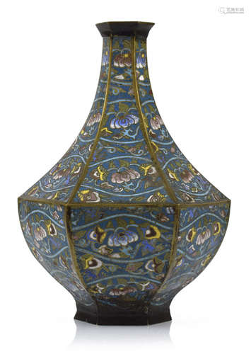 CLOISONNE-VASE, JAPAN, MEIJI-