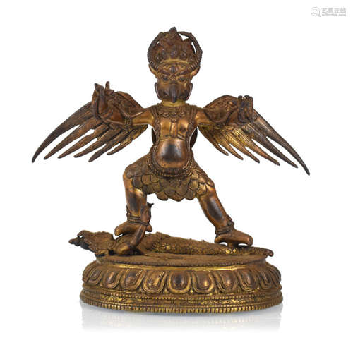 BRONZE DES GARUDA, TIBET