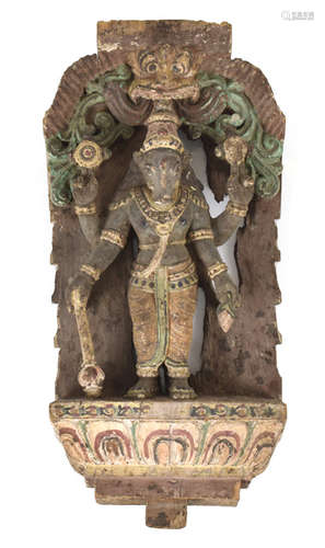 HOLZRELIEF, INDIEN,