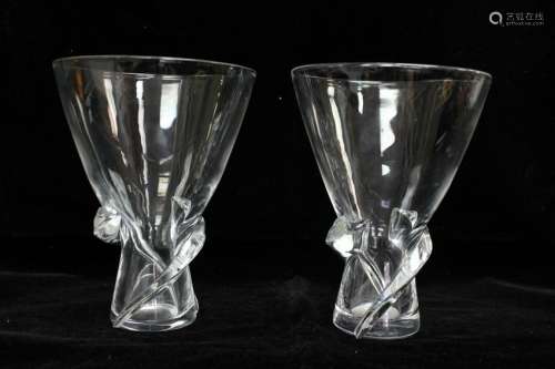 Pair of Glass Vase
