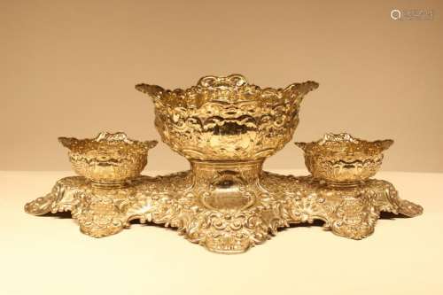Large 19th.C Sterling Silver Centerpiece