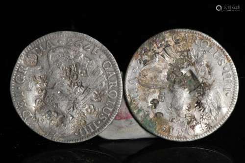 Two Spanish Silver Coin, 8R