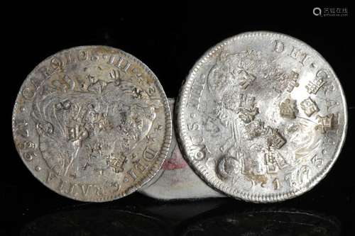 Two Spanish Silver Coin, 8R