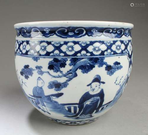 Chinese Blue & White Porcelain Jar