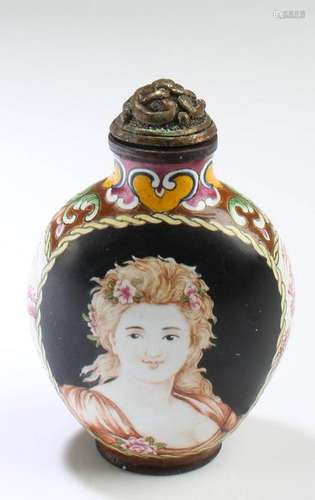 Chinese Cloisonne Snuff Bottle