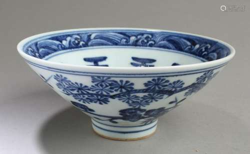 Chinese Blue & White Porcelain Bowl