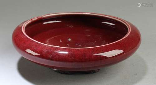 A Porcelain Ox Blood Color Brush Washer