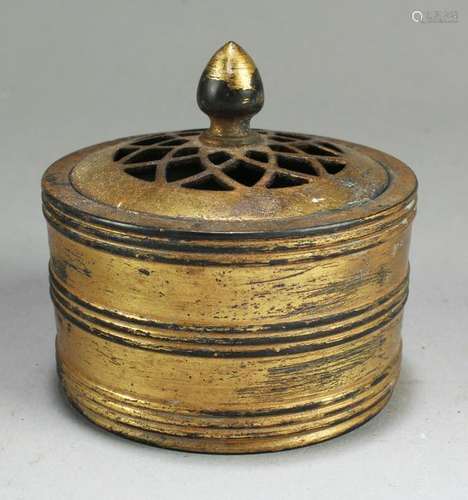 Chinese Bronze Hand Warmer