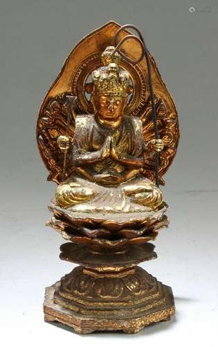 Chinese Gilt Bronze Bodhisattva Statue