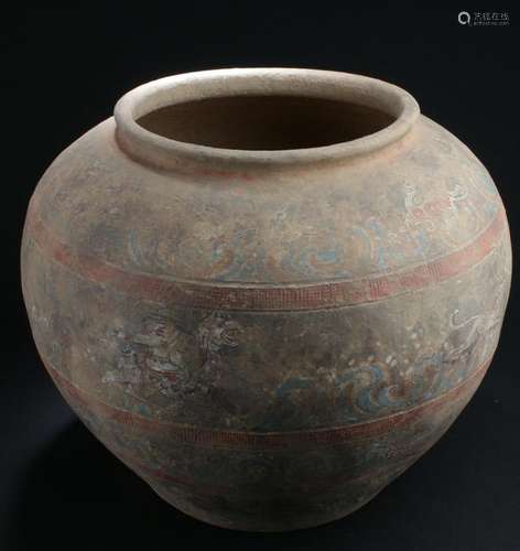 Large Chinese Pottery Jar