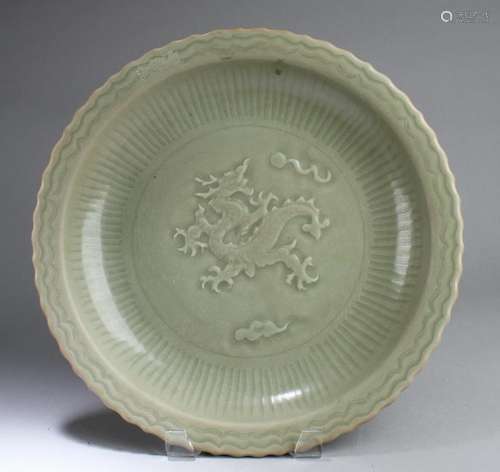 Antique Chinese Celadon Charger