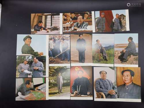 Group Chinese Commemorate Cards of Mao