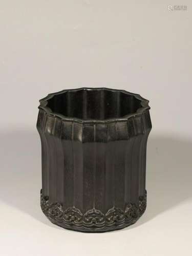 Chinese Zitan Wood Brushpot