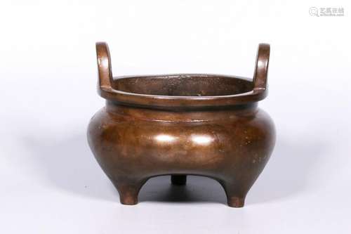 Chinese Bronze Tripod Censer