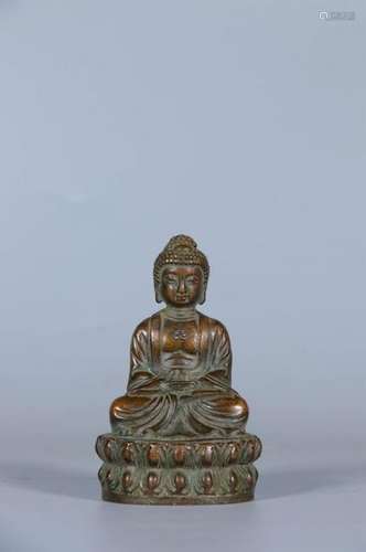 Ming Chinese Bronze Shakyamuni Buddha