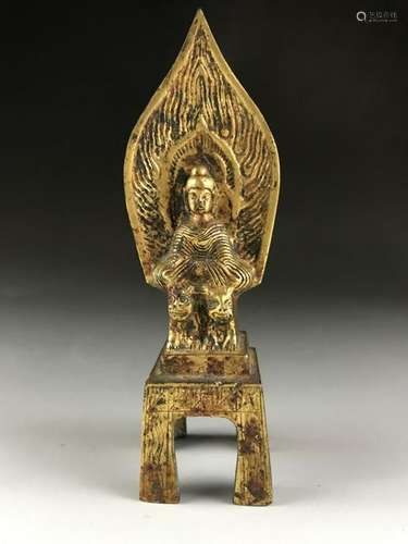 Chinese Gilt Bronze Buddha