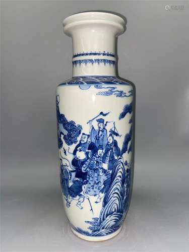 A Chinese Blue and White Porcelain Vase