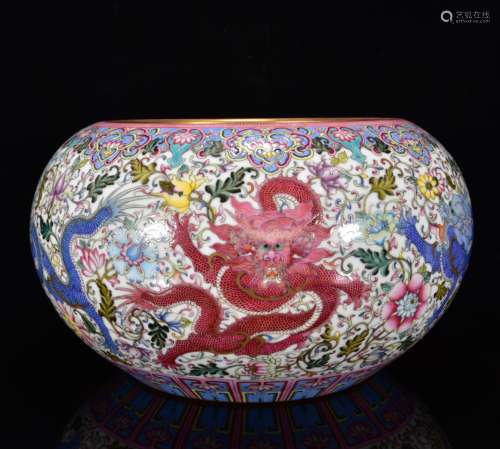 A Chinese Enamel Glazed Porcelain Brush Waser
