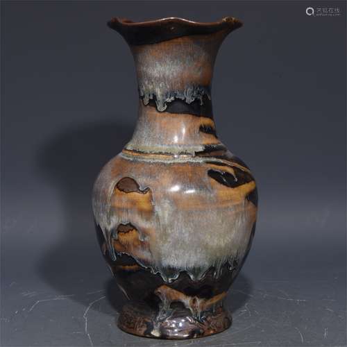 A Chinese Jizhou-Type Glazed Porcelain Vase