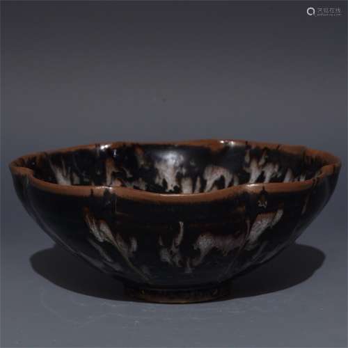A Chinese Jizhou-Type Glazed Porcelain Bowl