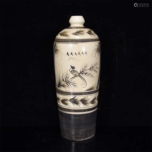 A Chinese Cizhou-Type Glazed Porcelain Vase