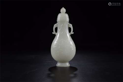 A Chinese Carved Jade Vase