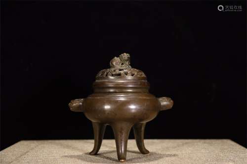 A Chinese Bronze Incense Burner