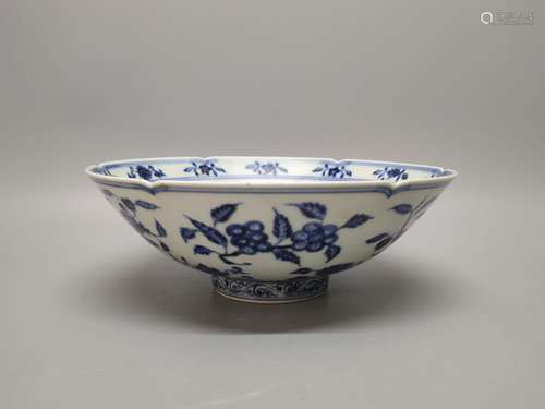 A Chinese Blue and White Porcelain Bowl