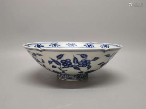 A Chinese Blue and White Porcelain Bowl