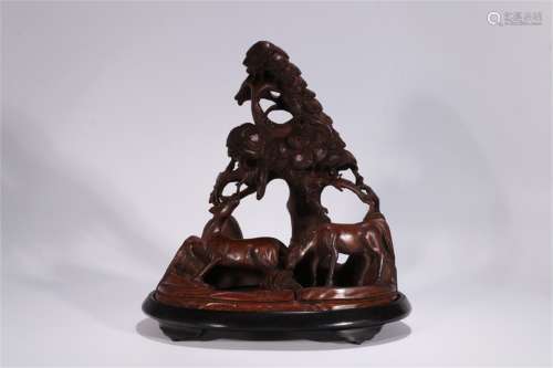 A Chinese Carved Bamboo Incense Burner