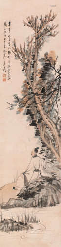 张大千（1899～1983） 高士观云图 立轴 设色纸本