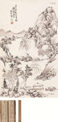 徐世昌（1855～1939） 山水 立轴 设色纸本