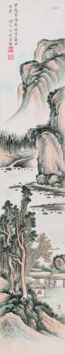 溥伒（1901～1966） 山水 立轴 设色纸本