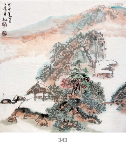 李鼎元 山水