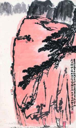 王颂余（1910～2005） 1978年作 一帆风顺 镜框 设色纸本