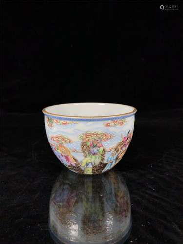 A Chinese Famille-Rose Porcelain Cup