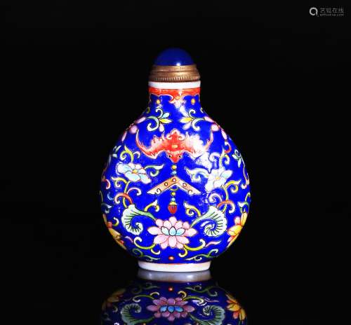 A GLASS SNUFF BOTTLE, QIANLONG PERIOD