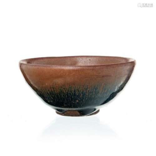 Bol en céramique à glaçure Jian (