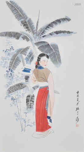 A Chinese Painting, ZhangDaQian Mark