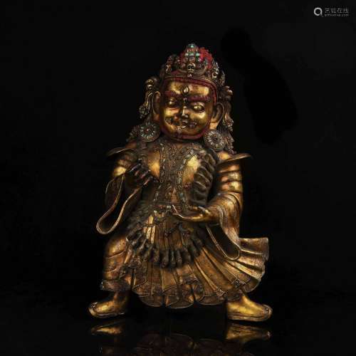 A Chinese Gilt Bronze Buddha