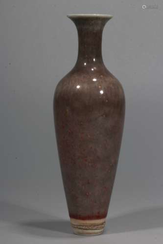 A Chinese Cowpea Red Glazed Porcelain Vase