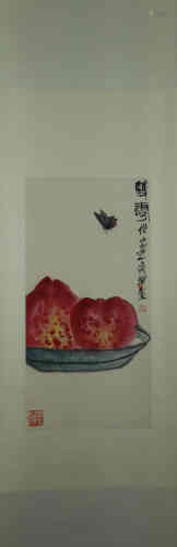 A Chinese Painting, QiBaiShi Mark